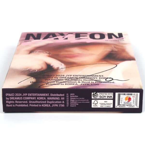 Nayeon - Na Signed Autographed CD Album Pink / B Ver. Promo Twice 2024
