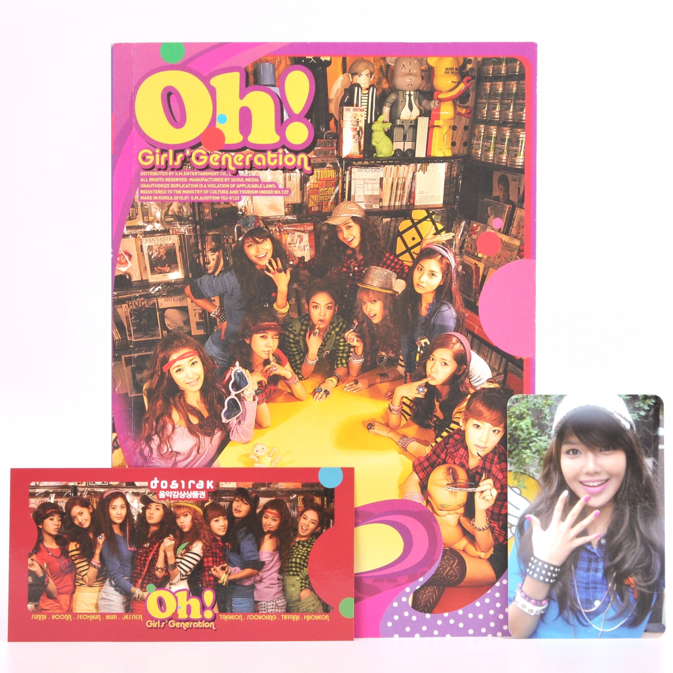 Girls' Generation - Oh! 2nd Album CD Sooyoung Photocard + Dosirak
