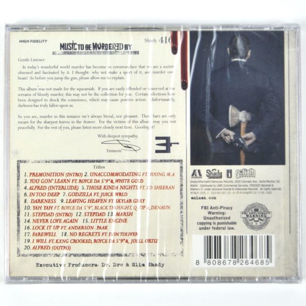Eminem - Music To Be Murdered By Korean CD Album Sealed Korea Hype Sticker