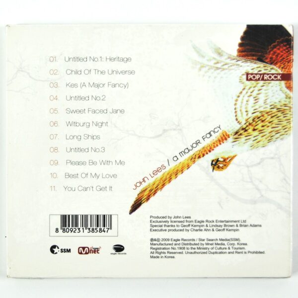 John Lees - A Major Fancy Korean CD Album Sealed Korea Digipak 2009 [read]