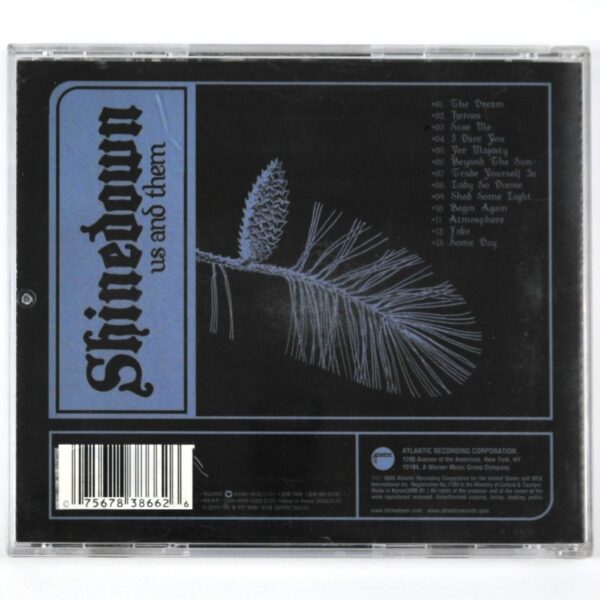 Shinedown - Us and Them Korean CD Album Korea Insert
