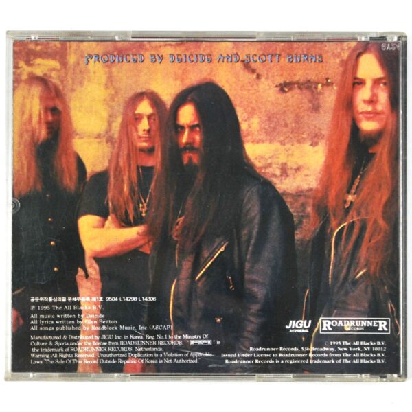 Deicide - Once Upon The Cross Korean CD Album Korea Metal 1995