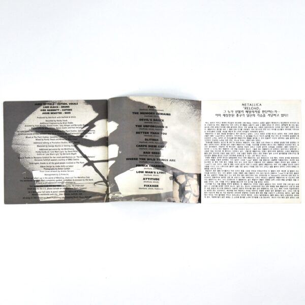 Metallica - Reload Album Korean CD Album Korea Metal Polygram [read]
