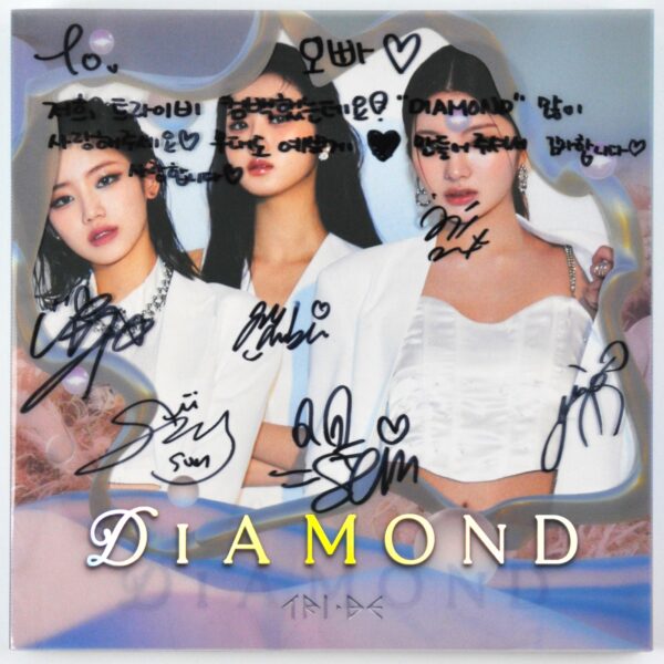 Tri.be - Diamond 4th Single Album Signed + Message CD Promo Album 2023