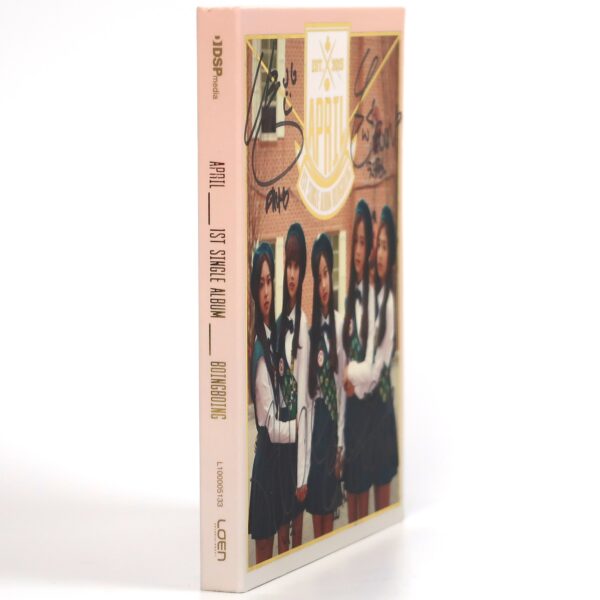 April - Boingboing Signed Autographed CD Album Promo K-Pop 2015