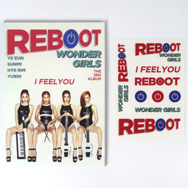 【希少/廃盤/美品】Wonder Girls REBOOT ステッカー未使用 Wonder Girls - Reboot Album CD + Stickers K-Pop 2015 - Korea Disco