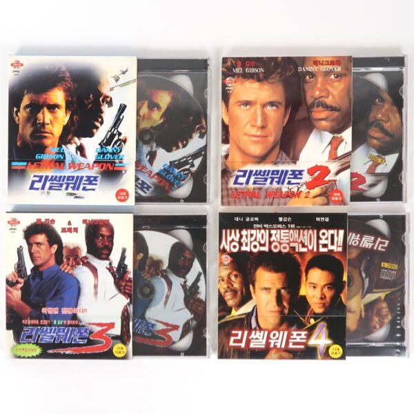 Lethal Weapon 1 ~ 4 Korean VCD Sealed Video CD Korea Set Lot