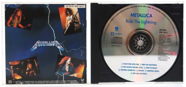 Metallica - Ride The Lightning Korean CD Album Korea Metal 1992