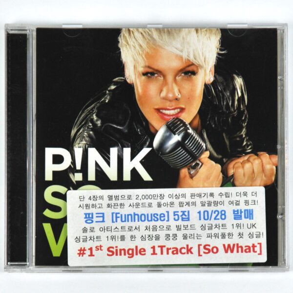 P!NK - So What Single Album Korean Promo CD Pink EU Korea