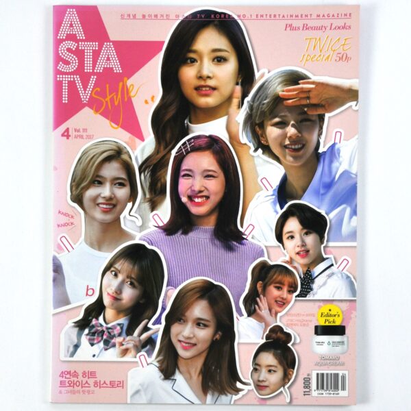 Asta TV Korea Twice Cover April 2017 Complete Magazine