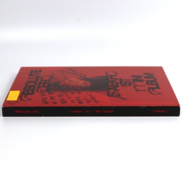 Baekho - Absolute Zero Signed Autographed CD Album Promo 2022 Nu'est [read]