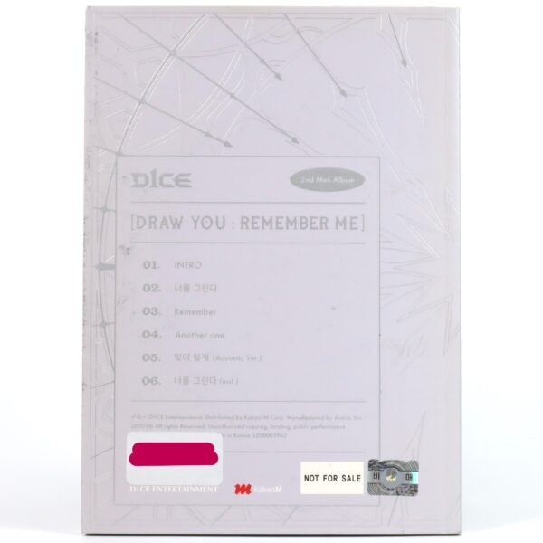D1ce - Draw You: Remember Me Signed Autographed CD Album Promo 2020 K-Pop Dice