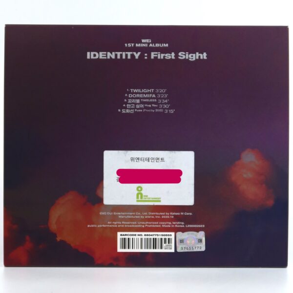 WEi - Identity: First Sight Signed Autographed CD Album Promo 2020 K-Pop