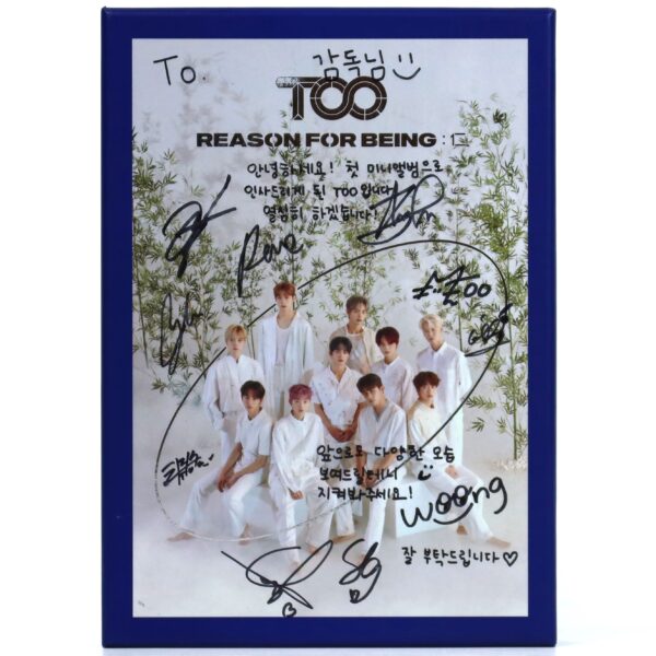 Too - Reason For Being [Utopia Ver.] 1st Mini Album Signed Promo CD 2020 To1