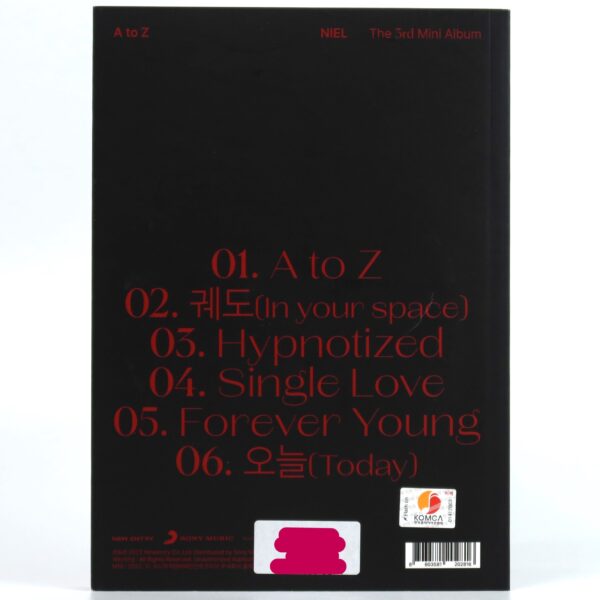 Niel - A to Z Signed Autographed Album Promo CD 2022 K-Pop Teen Top
