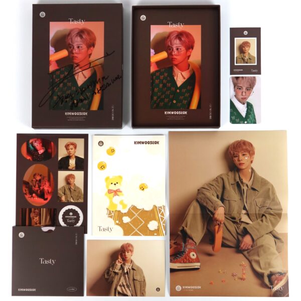 Kim Woo Seok - Tasty Signed Autographed CD Album Promo 2021 X1 Up10tion