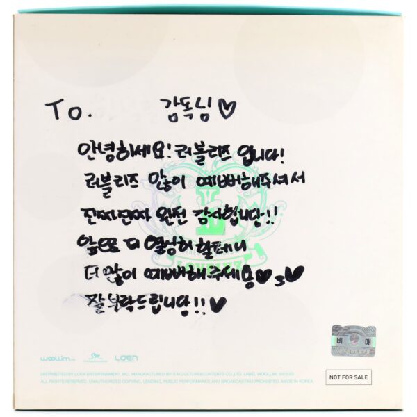 Lovelyz - Girls' Invasion Signed + Message CD Album Promo 2015 K-Pop
