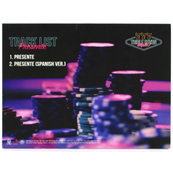 777 - Presente Signed CD Album Promo 3YE B.I.G Triple7 Triple Seven K-Pop