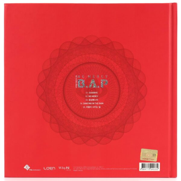 B.A.P - No Mercy 1st Mini Album CD 2012 K-Pop