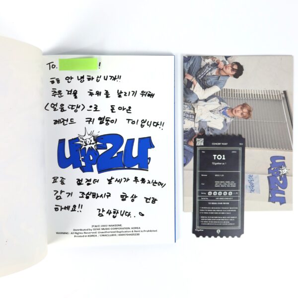 To1 - UP2U Signed + Message 4th Mini Album CD Promo K-Pop 2022 Too