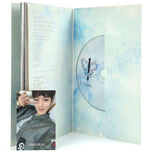 100% - Sketchbook Signed Autographed Album CD Promo K-Pop 2017