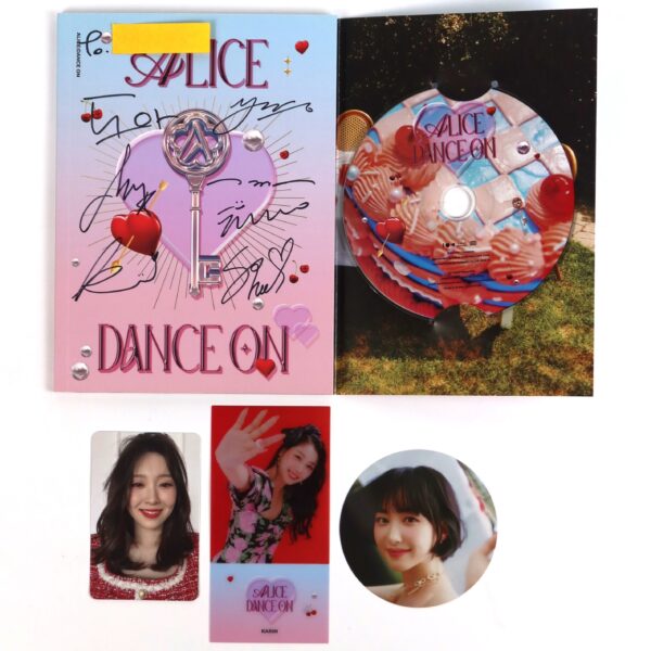 Alice - Dance On Signed + Message CD Single Album Promo K-Pop 2022 Elris