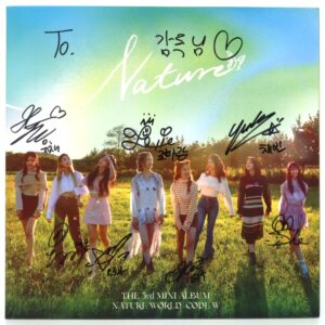 Nature - Nature World: Code W Signed + Message CD Album Promo 2022