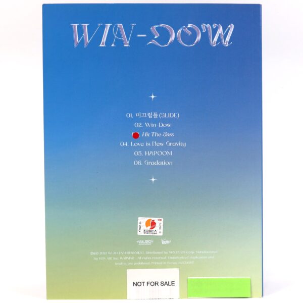 Blitzers - Win-dow Signed + Message CD Album Promo K-Pop 2022 [no disc]