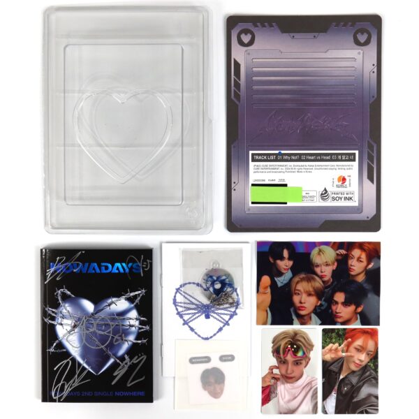 Nowadays - Nowhere [Where Ver.] Signed + Message Album CD Promo K-Pop 2024