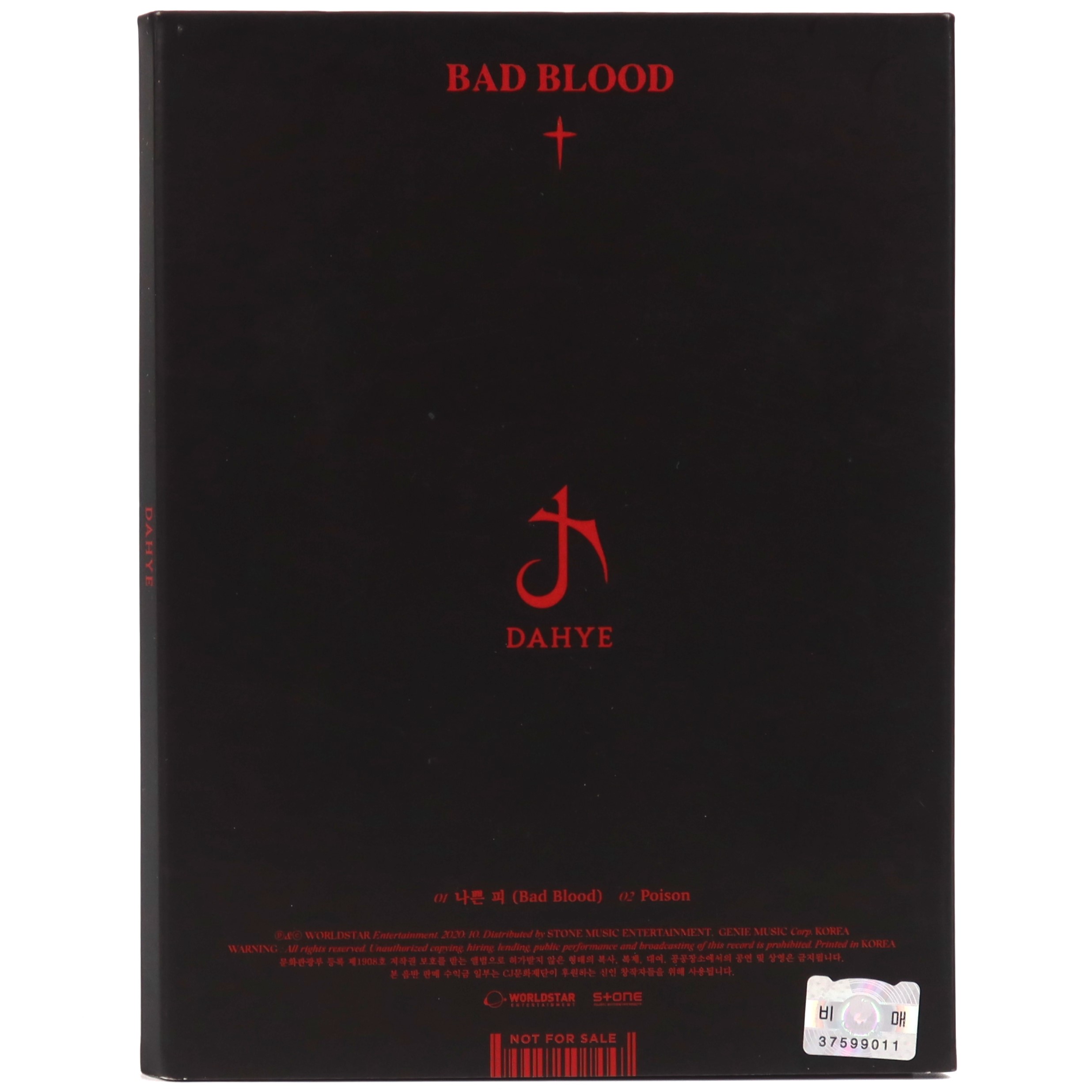 Dahye - Bad Blood Signed Autographed CD Single Album Promo 2020 K-Pop Bestie
