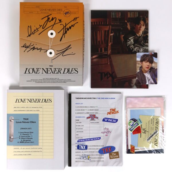 TNX - Love Never Dies Signed + Message CD Mini Album Promo 2023 K-Pop