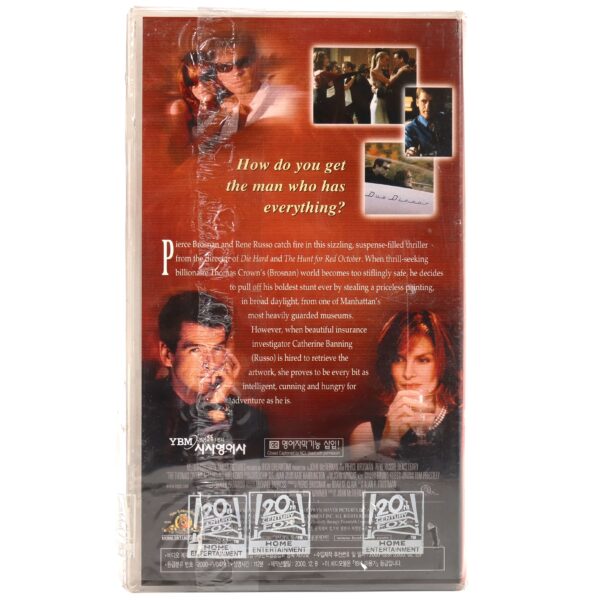 The Thomas Crown Affair (1996) Korean Sealed VHS [NTSC] Korea English Subtitles