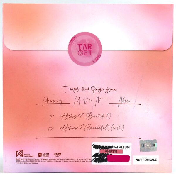 Target - M the M Single Album Signed Autographed Promo K-Pop 2019