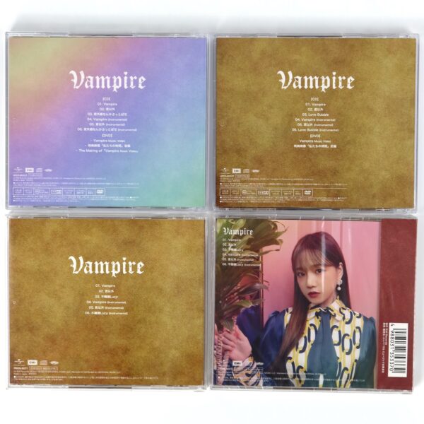 IZ*ONE - Vampire CD + DVD Album 4 Versions + 8 Photocards Lot Izone Yuri