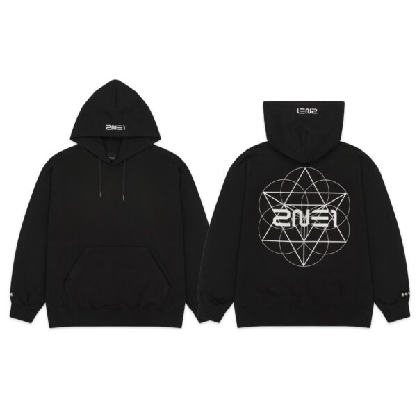 2NE1 Welcomeback 2024 Symbol Hoodie Black L