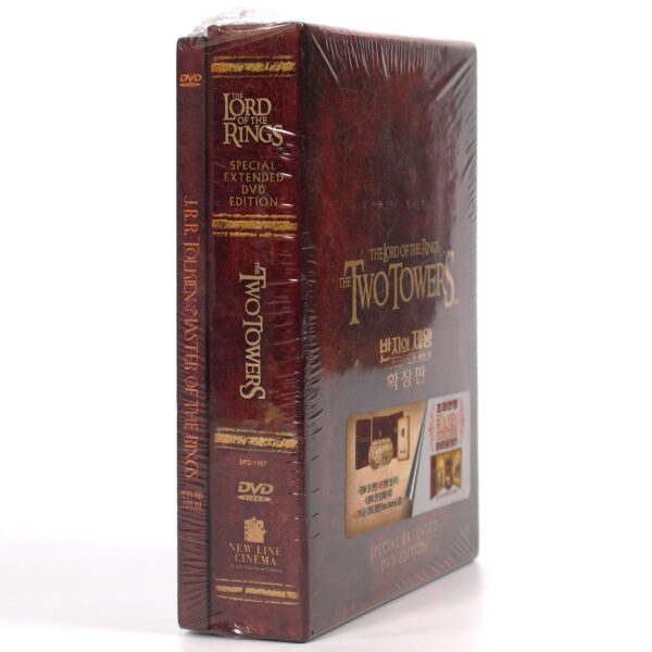 The Lord of The Rings The Two Towers Korean DVD + Book Factory Sealed Korea
