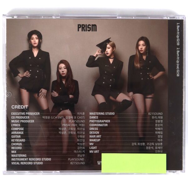 IMG_0765 Prism - Burn It Up Single Album CD Promo K-Pop 2019