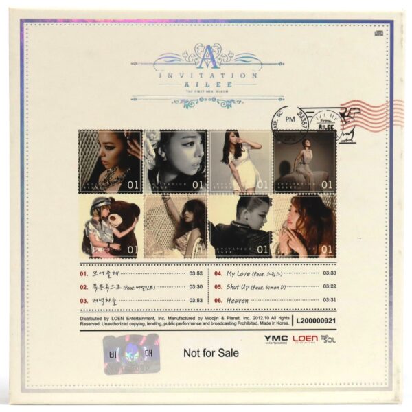 IMG_1117 Ailee - Invitation Signed Autographed CD Album Promo 2012 K-Pop