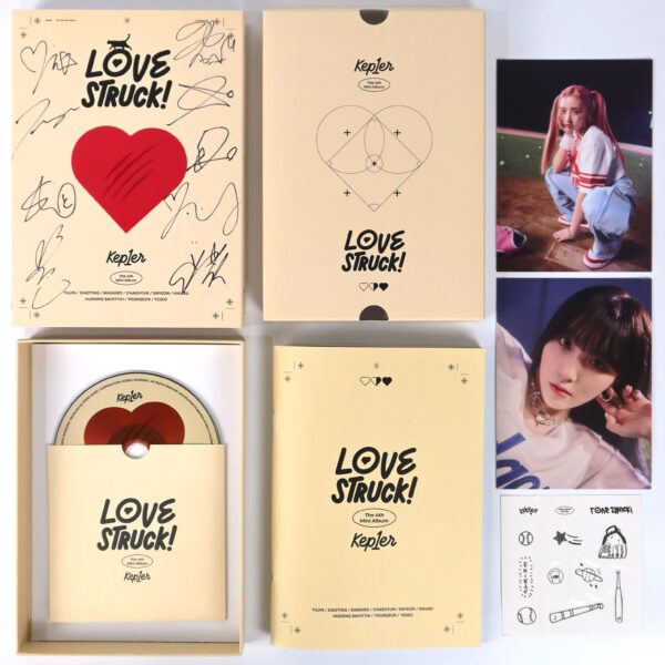 Kep1er - Love Struck! Love Strike Ver. Signed Autographed CD Album Promo Kepler