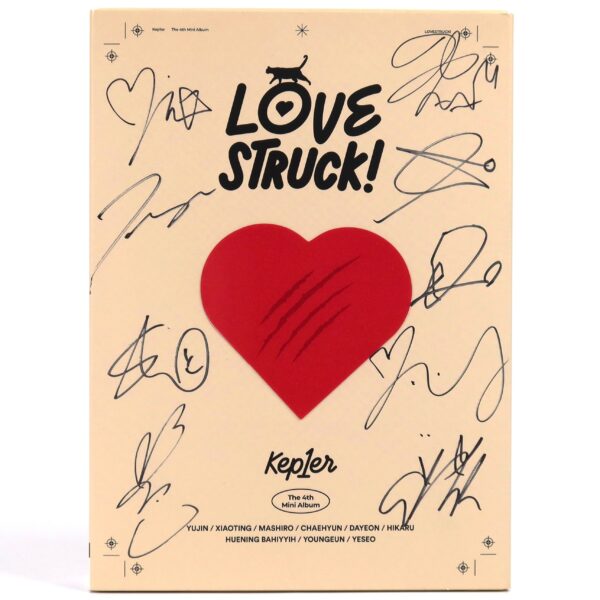 Kep1er - Love Struck! Love Strike Ver. Signed Autographed CD Album Promo Kepler