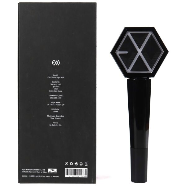 IMG_8129 Exo Official Light Stick Black Complete Set in Box Lightstick Ver. 1