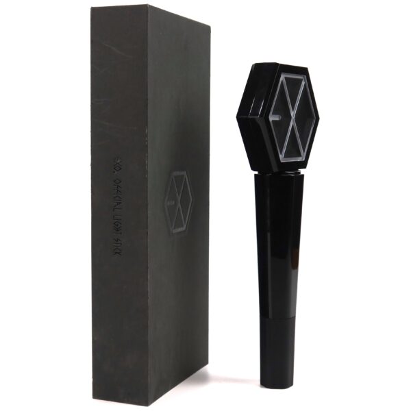IMG_8130 Exo Official Light Stick Black Complete Set in Box Lightstick Ver. 1
