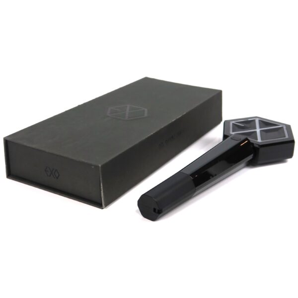 IMG_8135 Exo Official Light Stick Black Complete Set in Box Lightstick Ver. 1