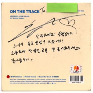 Lee Seung Hyub (J.Don) - On The Track Signed CD Single Album N.Flying K-Pop 2021