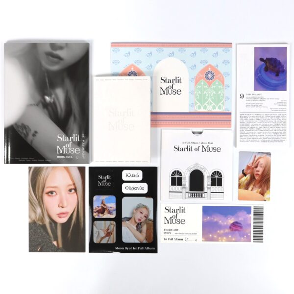 Moon Byul - Starlit of Muse Album Promo CD Printed Signature Mamamoo Moonbyul