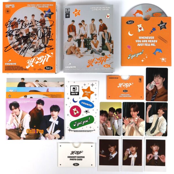 Younite - Bit Part.2 Signed Autographed CD Mini Album Promo K-Pop 2023