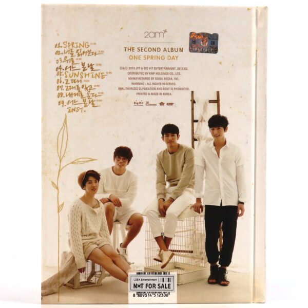 2AM - One Spring Day Signed Autographed Mini Album CD Promo K-Pop 2013