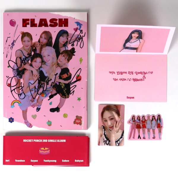Rocket Punch - Flash Signed Autographed CD Album [No Disc] Promo K-Pop [read]