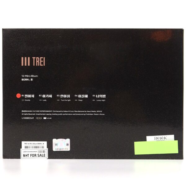 Trei - Born Signed Autographed Promo 1st Mini Album CD 2019 K-Pop