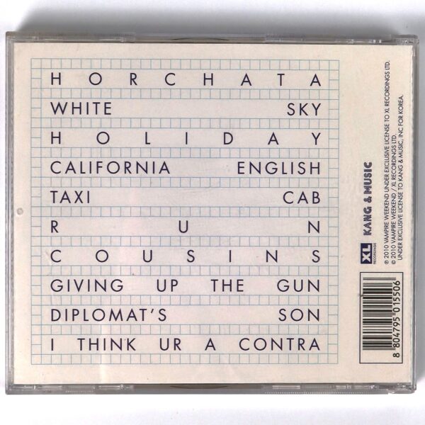 Vampire Weekend - Contra Korean CD Album Korea Insert